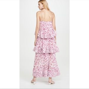 Amur pink tiered gown